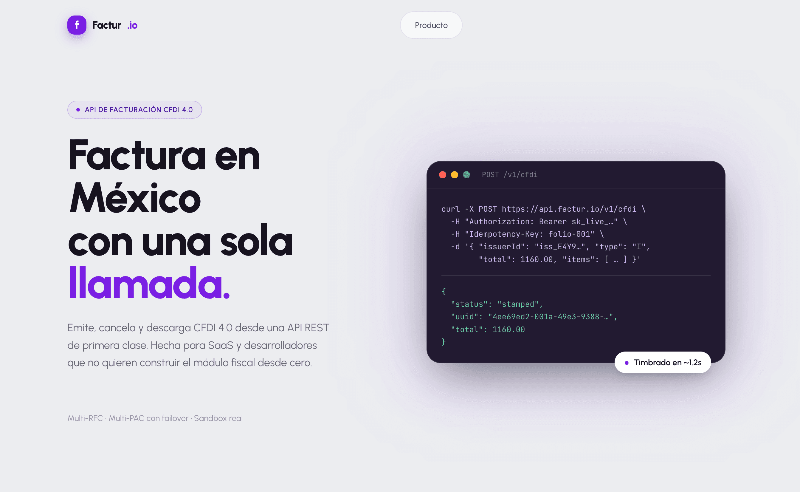 Factur.io — producto de Black Media